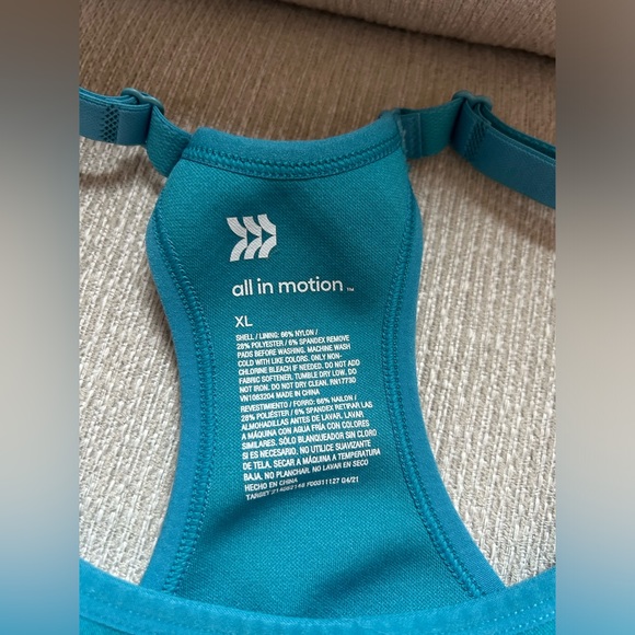 All In Motion Unlined (No Cups) Sports Bra (Target) - Picture 3 of 8